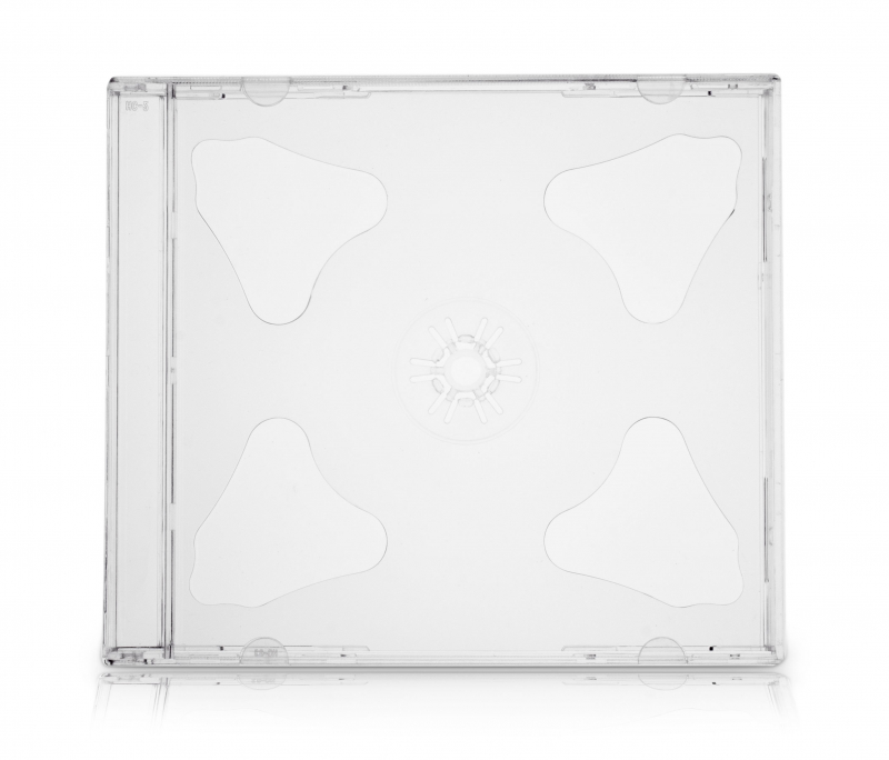 Dvoj CD klasická škatuľka s priehľadným trayom
