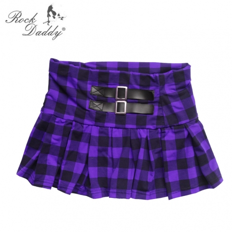 KARO MINISUKŇA (Sukňa s prackami) - Sukňa karovaná