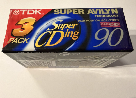 Magnetofónová kazeta TDK SA Super CDing 90 (trojpack)